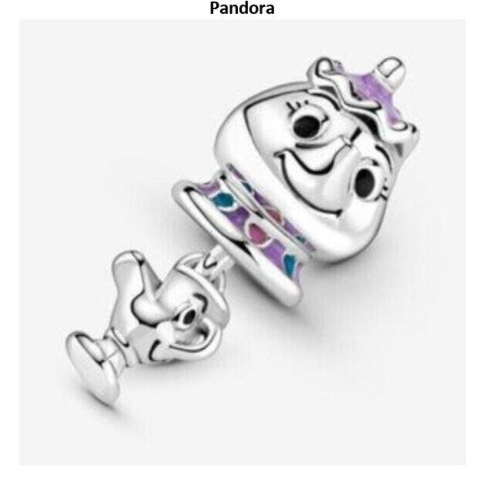 Pandora Disney Beauty And The Beast Mrs. Potts An… - image 1